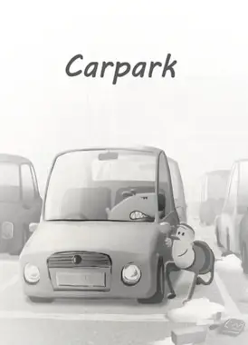 当狗狗在停车场